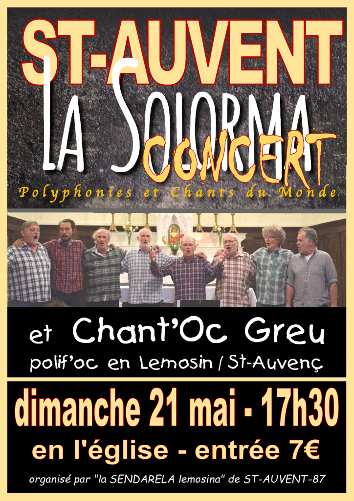 Affiche SOLORMA St Auvent